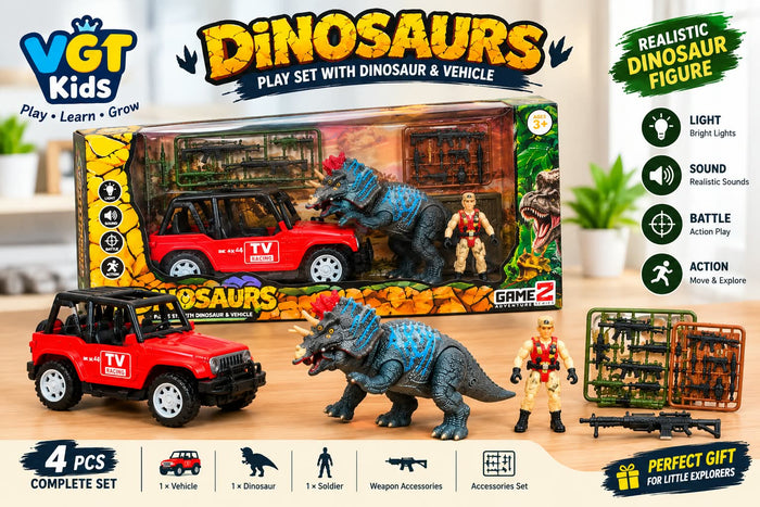 Dinosaur Safari Adventure Playset β Jeep & Action Figure π¦π