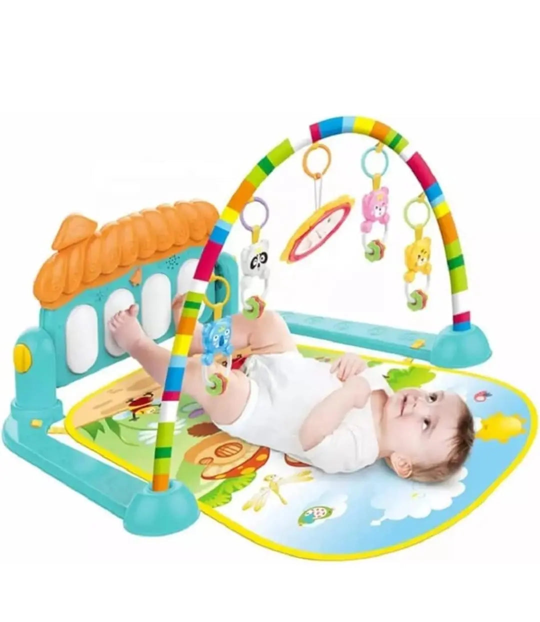 Huanger Baby Gym Piano with Lights and Music