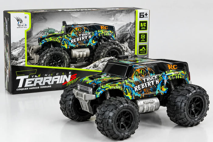 RC Monster Truck Terrain Stunt Toy with Big Tires