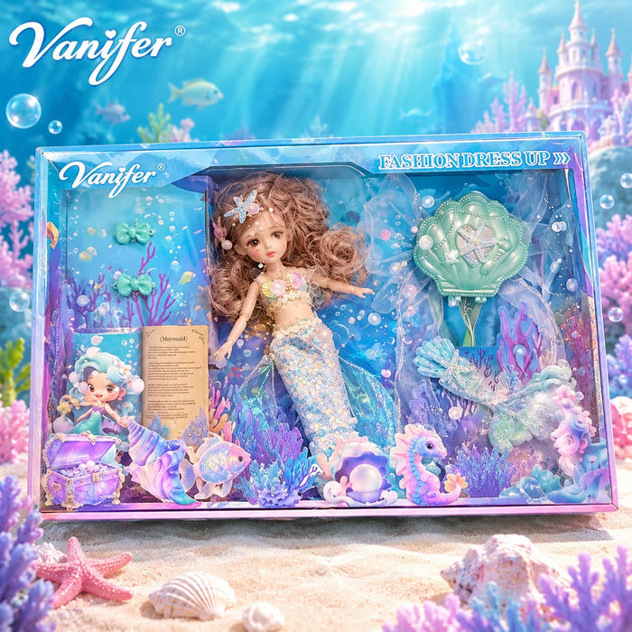 Mermaid Fashion Dress-up Doll Set