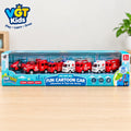 Fun Cartoon Emergency Rescue Vehicles Toy Set for Kids