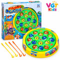 Fishing Game Rotating Fish Catching Toy with Fishing Rods