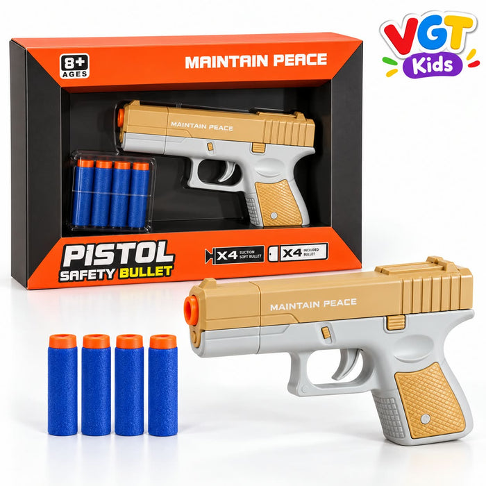 Soft Foam Bullet Toy Pistol Safety Dart Blaster Set
