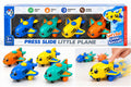 Press & Slide Little Plane 4 Pcs Colorful Push & Go Airplanes