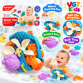 Baby Bath Water Colorful Scoop, Pour & Spinner Play Set