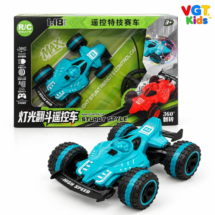 1:18 RC Stunt Car-360° Rotating Remote Control Racing Car with Lights