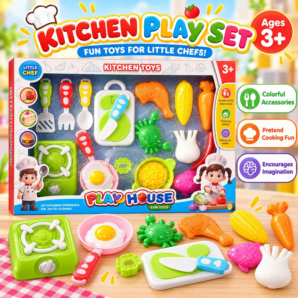 Kitchen– Little Chef Pretend Cooking Set