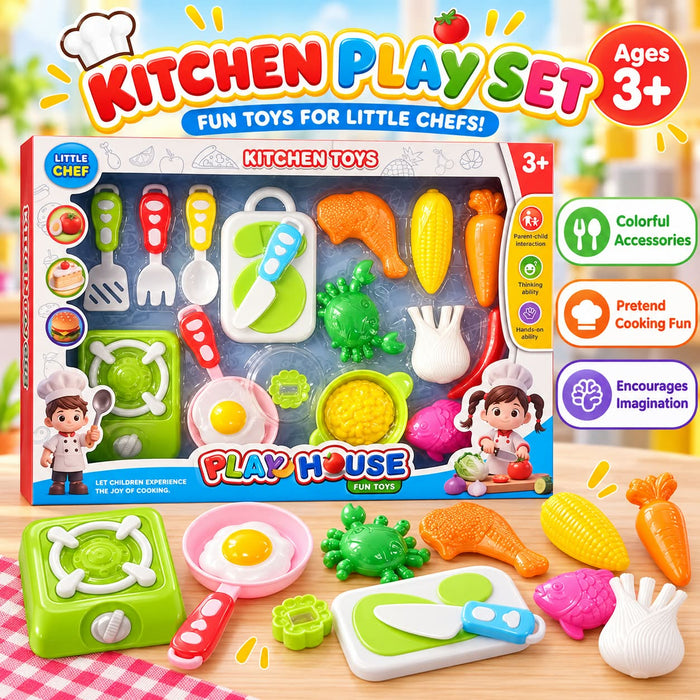 Kitchen– Little Chef Pretend Cooking Set