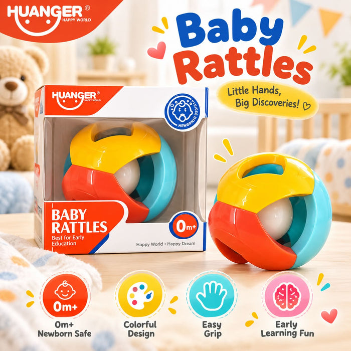 Colorful Baby Rattle - Easy Grip Early Learning