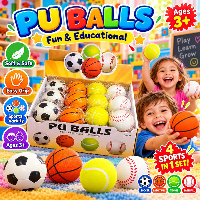 PU Soft Sports Balls Set