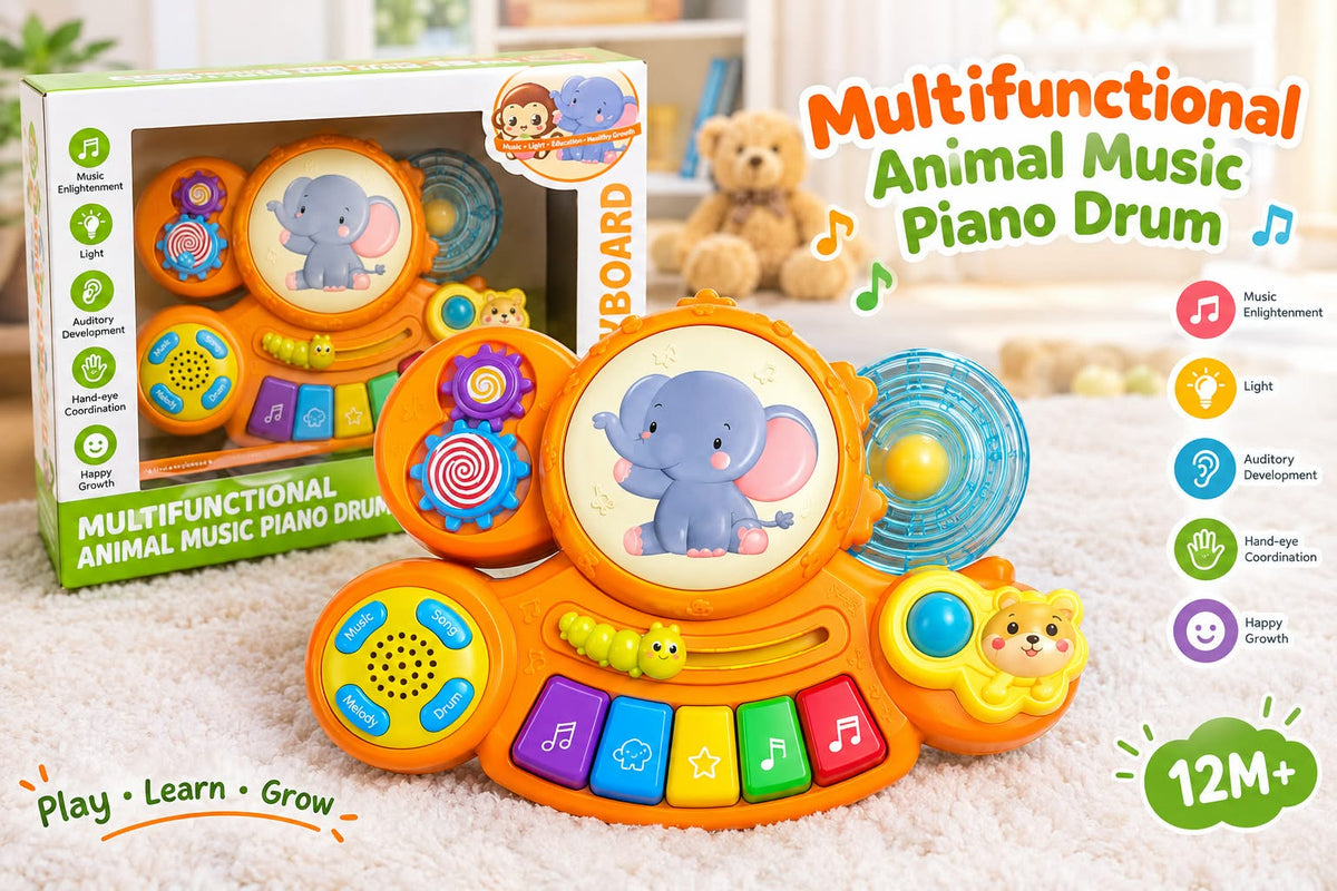 Multi Functional Animal Music Piano Drum