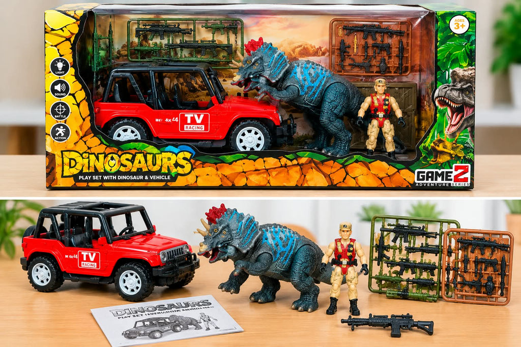 Dinosaur Safari Adventure Playset – Jeep & Action Figure 🦖🚙