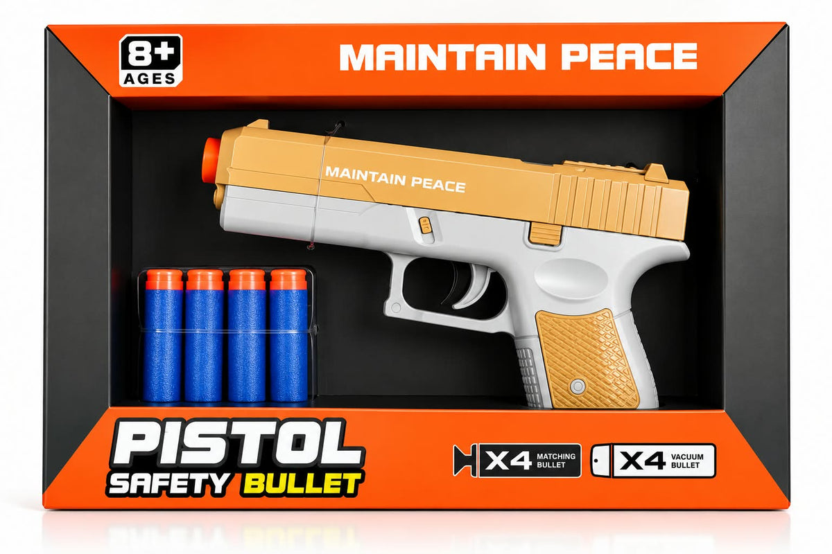 Soft Foam Bullet Toy Pistol Safety Dart Blaster Set