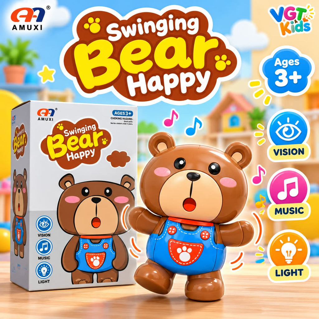 Swinging Bear Music, Light & Dancing Bear Toy
