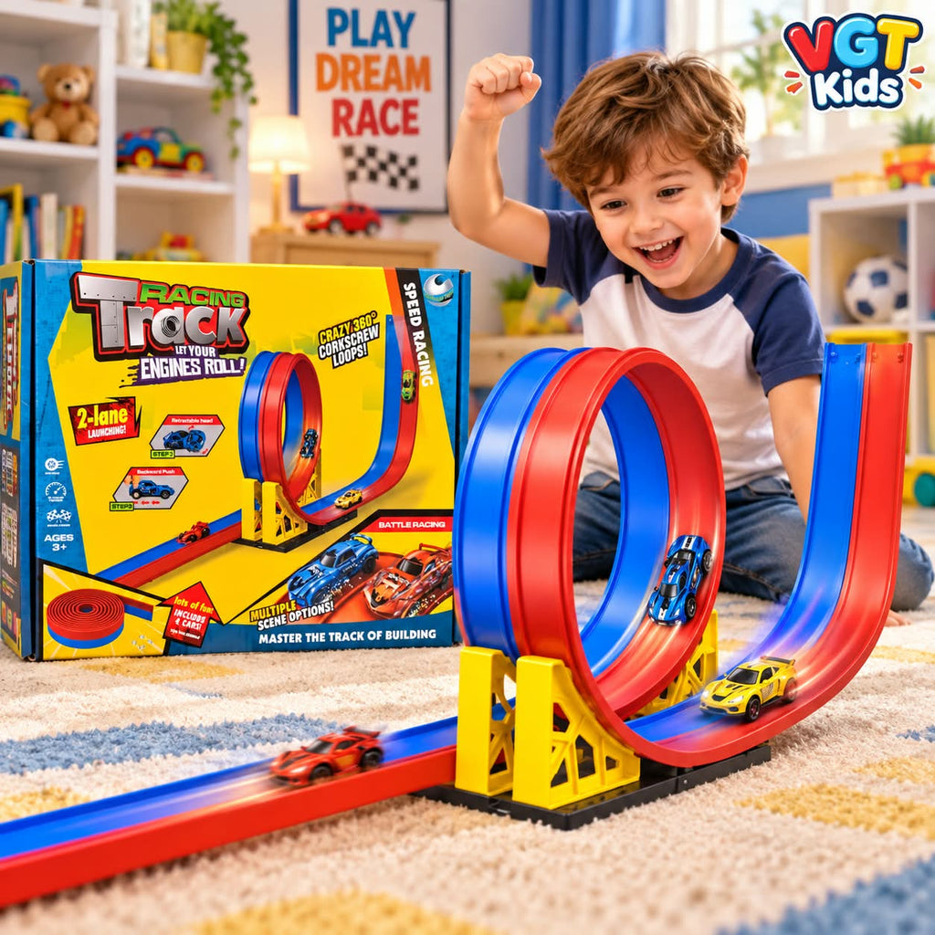 Racing Track Set 360° Loop Dual-Lane Speed Racing