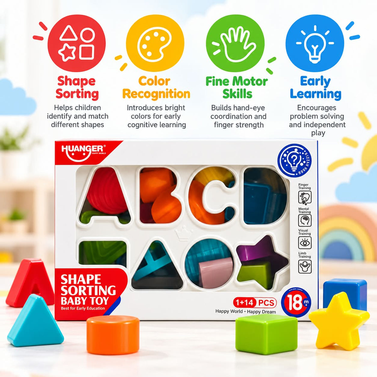 Shape Sorting Baby Toy Early Education Set