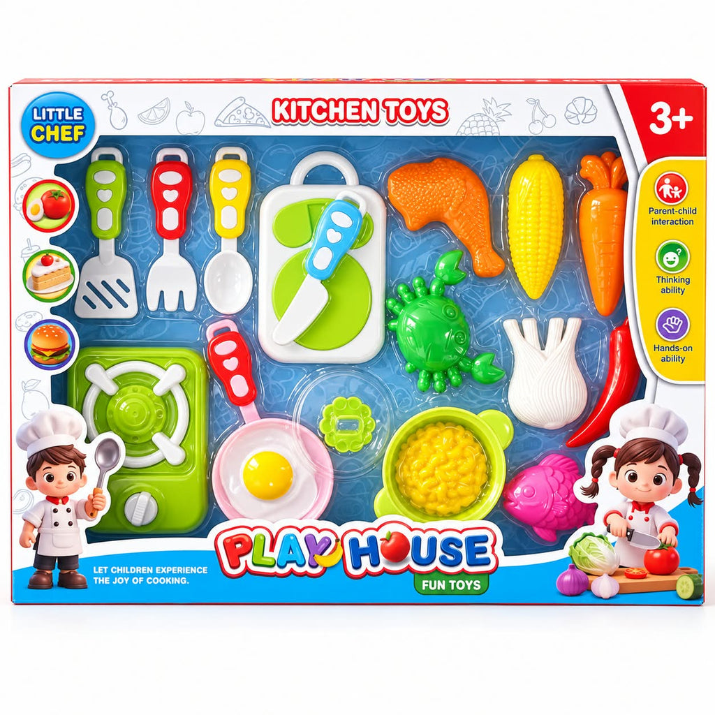 Kitchen– Little Chef Pretend Cooking Set