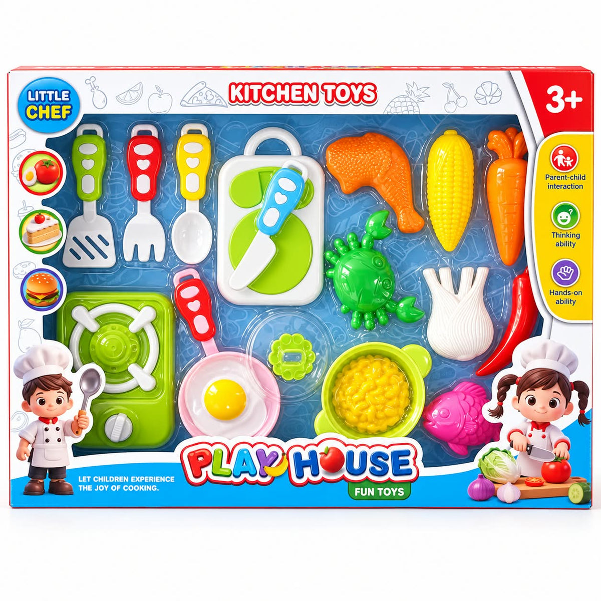 Kitchen– Little Chef Pretend Cooking Set