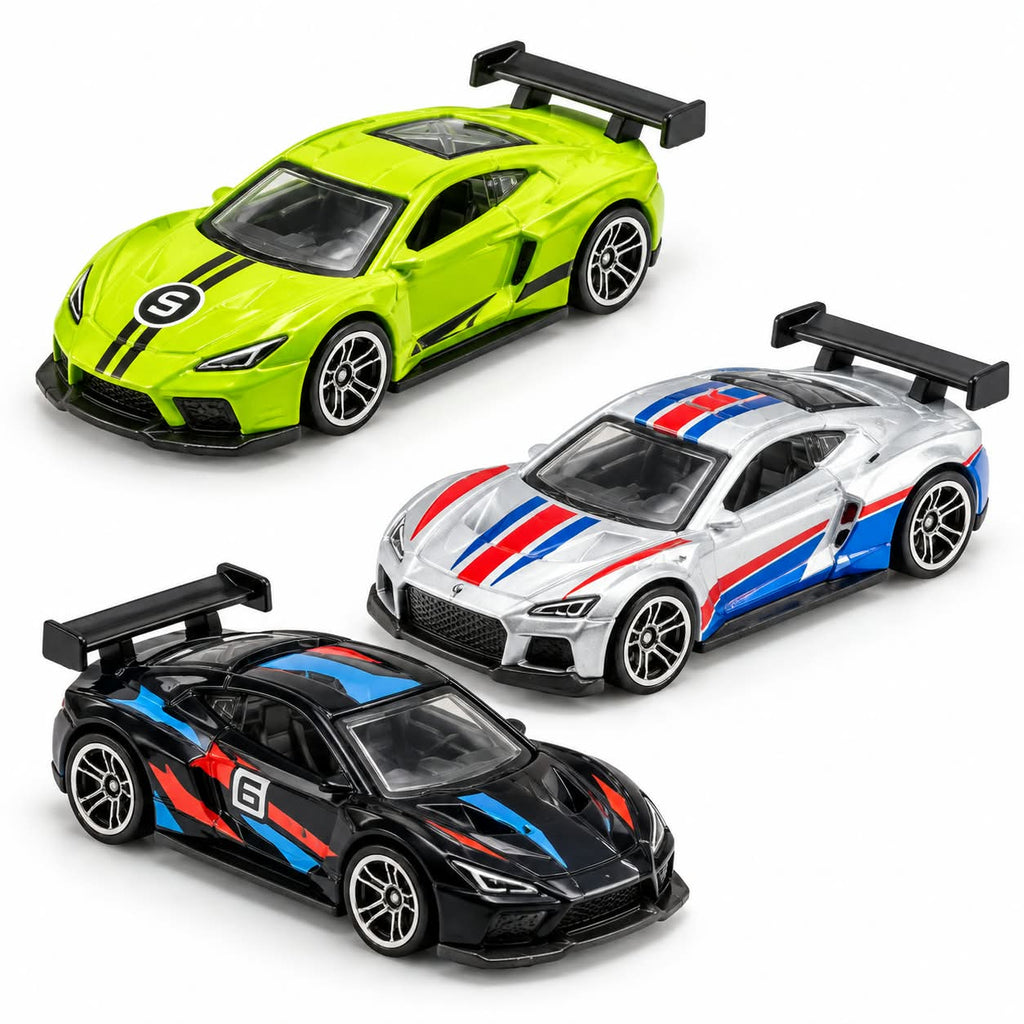 3 Piece Alloy Model Toy Car Set