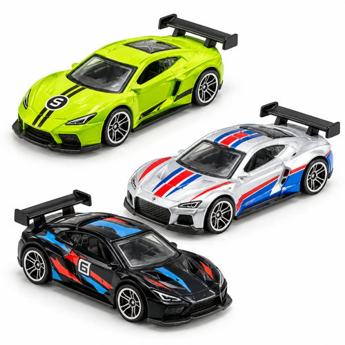 3 Piece Alloy Model Toy Car Set