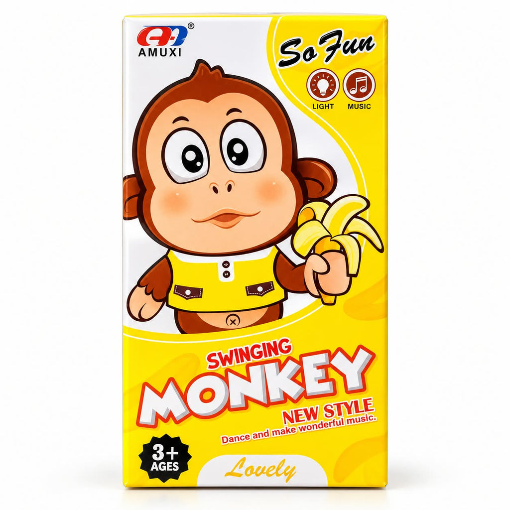 Swinging Monkey Musical with Lights