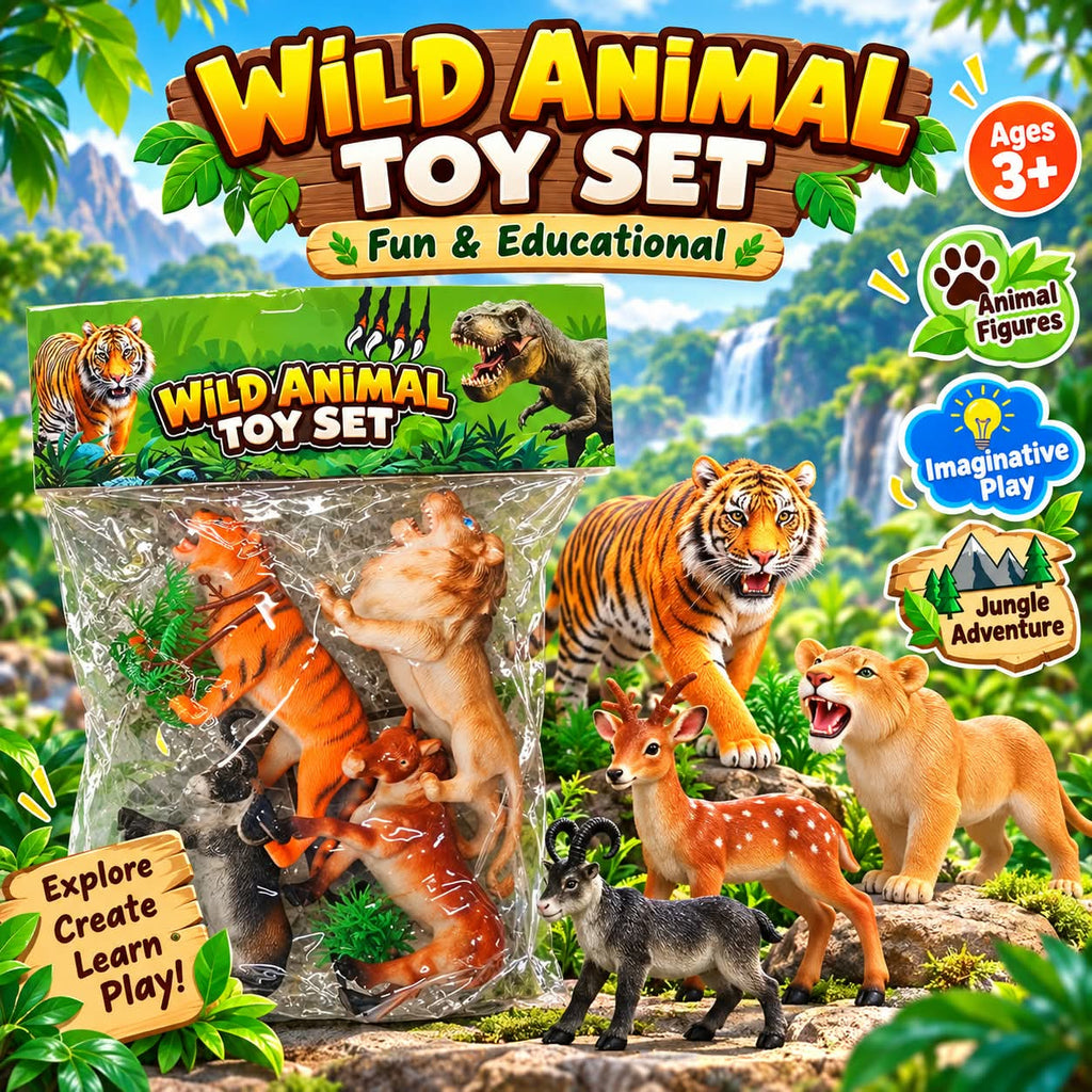 Wild Animal Toy Set