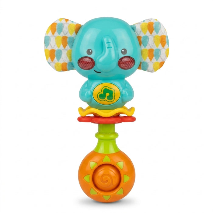 Winfun Sing-With-Me Elephant Rattle — Light-Up Musical Baby Rattle