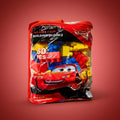 Cars 3 60-piece building block set in a clear zip carry bag