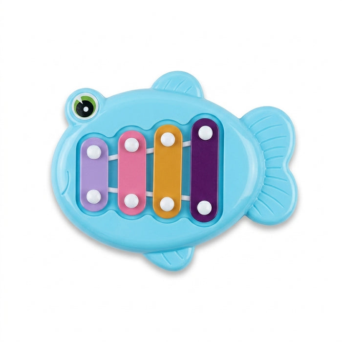 Fish Xylophone — 4-Key Baby Glockenspiel Musical Toy