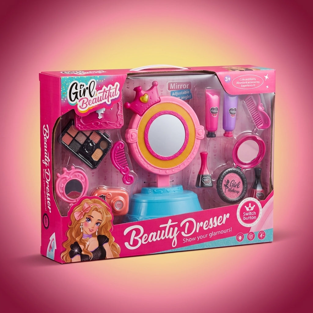 Girl Beautiful Beauty Dresser sealed retail box, front view