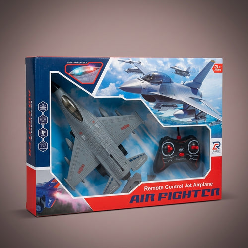 Air Fighter RC jet airplane retail box with jet and controller visible
