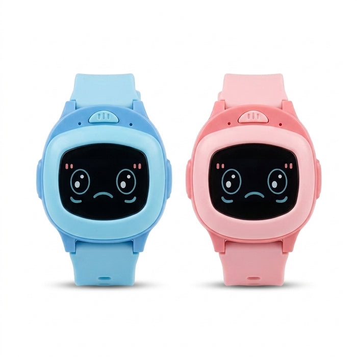 Kids Walkie Talkie Watch Set — Wearable Pair, Pink & Blue